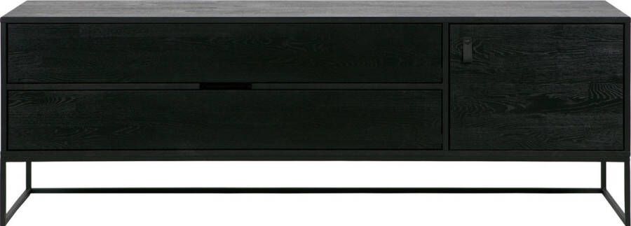WOOOD Tv-meubel Silas TV-board Commode 2 lades en 1 deur veel opbergruimte breedte 120 of 180 cm