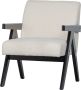 Woood Lowie Fauteuil Polyester Naturel|Zwart 79x60x79 - Thumbnail 1