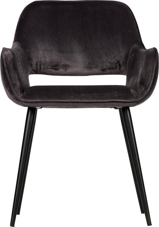 WOOOD Eetkamerstoel Jel gevoerd 4-poots onderstel h 80 cm x b 60 cm (2 stuks)