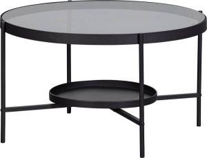 WOOOD Jitske Salontafel Metaal Zwart 46x80x80