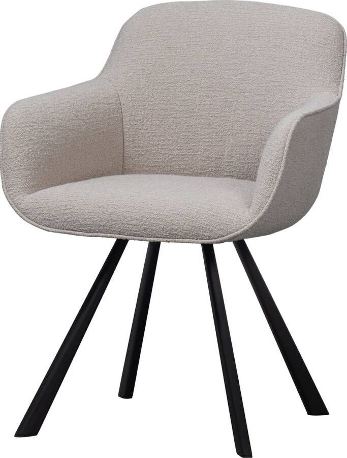 WOOOD Exclusive Eetkamerstoel Juno Bouclé Sea Breeze