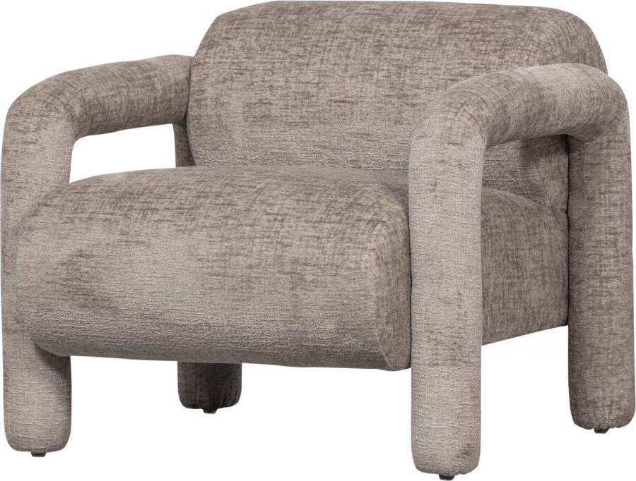WOOOD Lenny Fauteuil Polyester Zand 65x76x82