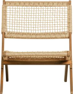 WOOOD Tuinklapstoel Ruit Lois Hout Naturel 73x60x78