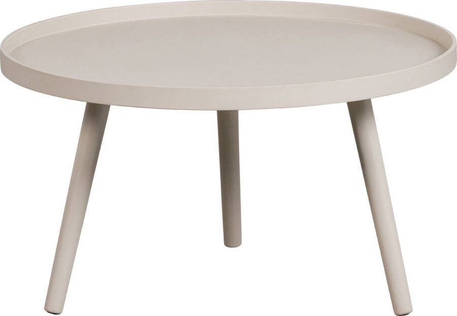 WOOOD | Mesa Bijzettafel L Hout Antique Beige 34 XØ60 | Woonkamertafels | Bijzettafel