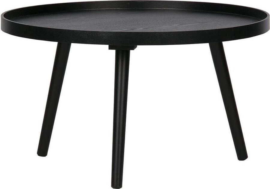 WOOOD | Mesa Bijzettafel L Hout Zwart 34xØ60 | Woonkamertafels | Bijzettafel - Foto 2