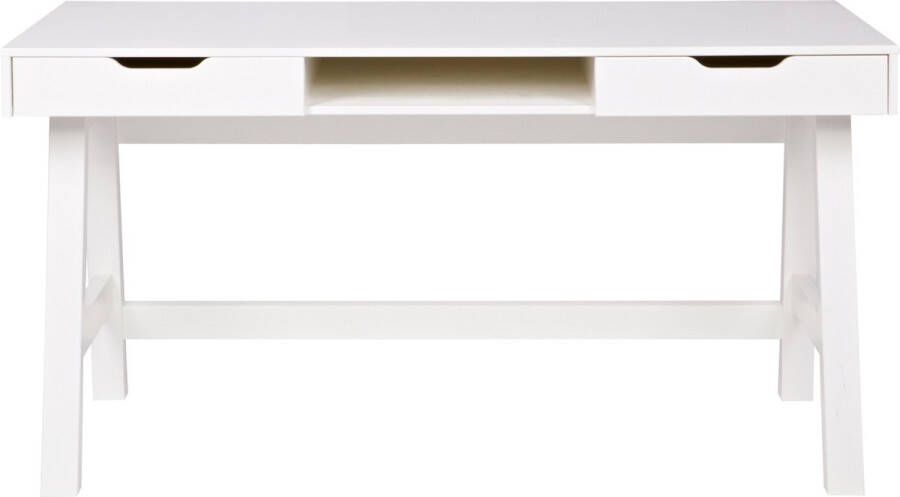 WOOOD | Nikki Bureau Grenen Wit | Woonkamertafels | Bureau - Foto 2