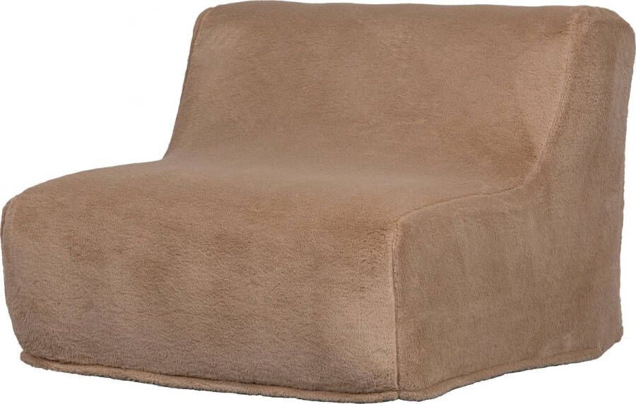 WOOOD Opblaasbare Fauteuil Pieke Pluche Zand 70x87x90