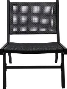 WOOOD Puk Fauteuil Aluminium Zwart 72x57x78