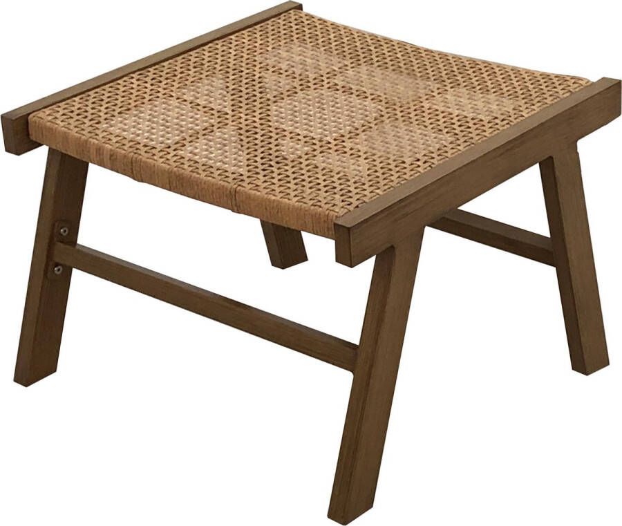 Woood Puk Hocker Aluminium Naturel 41x57x54