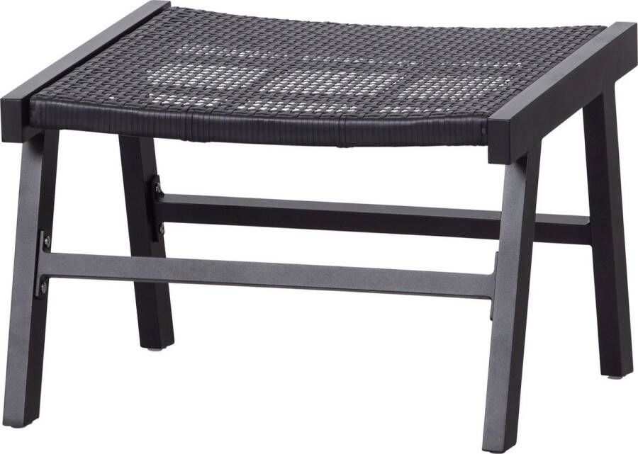 WOOOD Tuinhocker Puk Aluminium Zwart 41x57x54