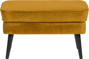 WOOOD Rocco Hocker Fluweel Oker 47x77x51