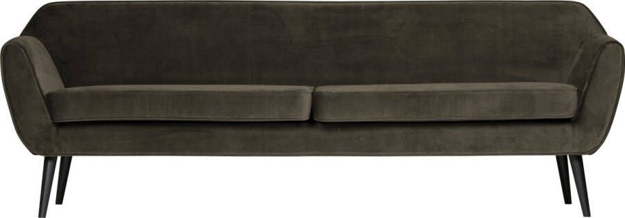 WOOOD | Rocco Xl Sofa 230cm Fluweel Warm Groen | Zitmeubels woonkamer | 3-zitsbank