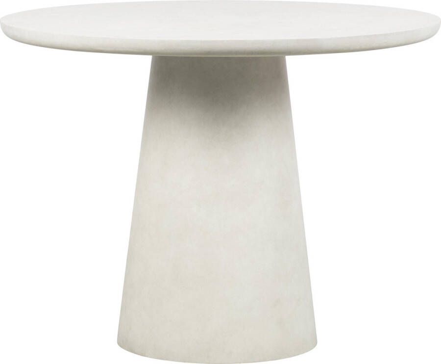 WOOOD Ronde Eettafel Damon Fiber Clay Wit 76x100x10