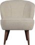 WOOOD Sara Fauteuil Teddy Off White 71x59x70 - Thumbnail 1