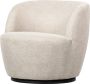 Woood Serra Draaifauteuil Polyester Off White 75x70x69 - Thumbnail 1