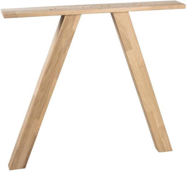 WOOOD Tablo 3-standen Poot Vierkant Kd Eiken – Onbehandeld – set v 2 79x72x10