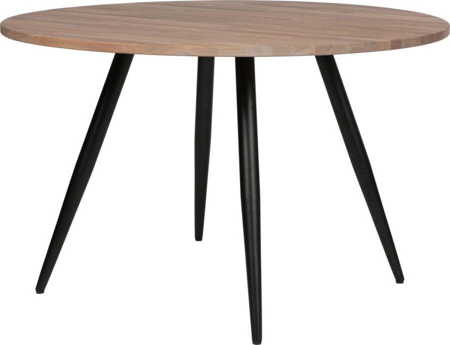 Woood Tablo Rond Tafelblad Incl. 2-Standen Poot Conisch 74 4x120x120
