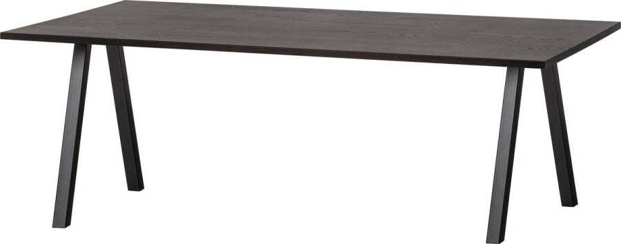 WOOOD | Combi-Eettafel: tafel eiken blacknight 160x90&2-stand | Eettafels | Eettafel