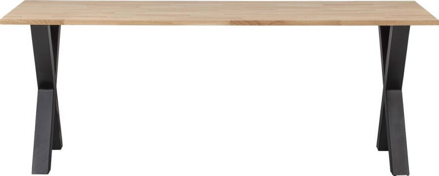 WOOOD | Combi-Eettafel: eiken 220x90&alkmaar poot | Eettafels | Eettafel