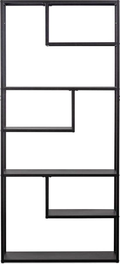 WOOOD | Teun Vakkenkast Zwart 85cm | Woonkamer meubels | KastWandkast