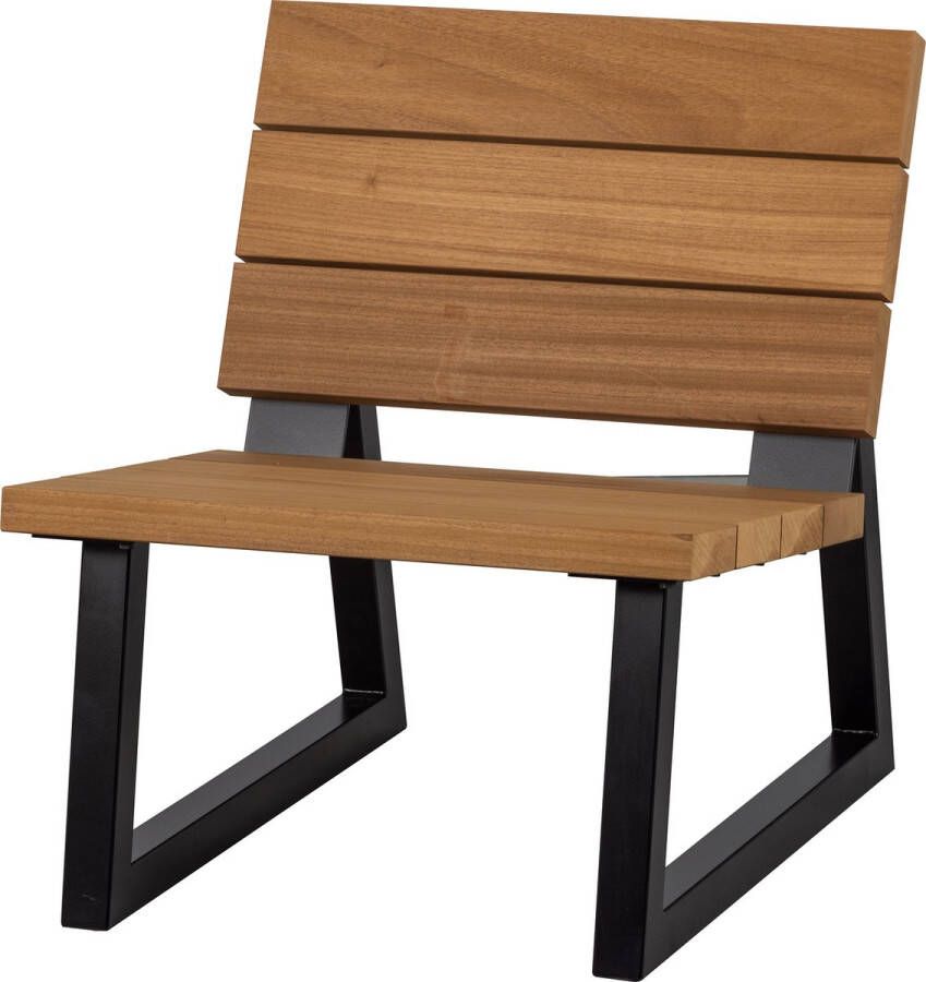 Woood Banco Outdoor Fauteuil Hout Metaal Nature 78x68x82