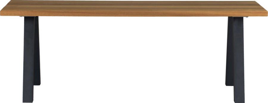 WOOOD Tablo Outdoor Eettafel Met A-Poot Hout Metaal Naturel 75x210x81
