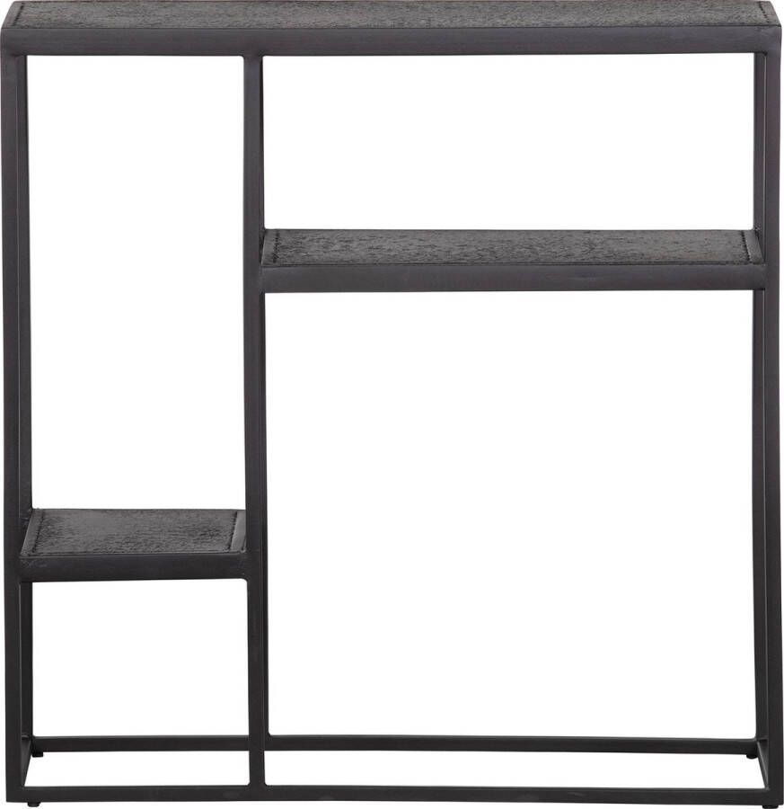 WOOOD Vakkenkast Binnen Buiten Febe Metaal Zwart 76x76x30