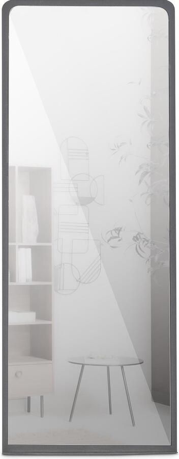 WOOOD Cliff Passpiegel Metaal Zwart 130x50x10