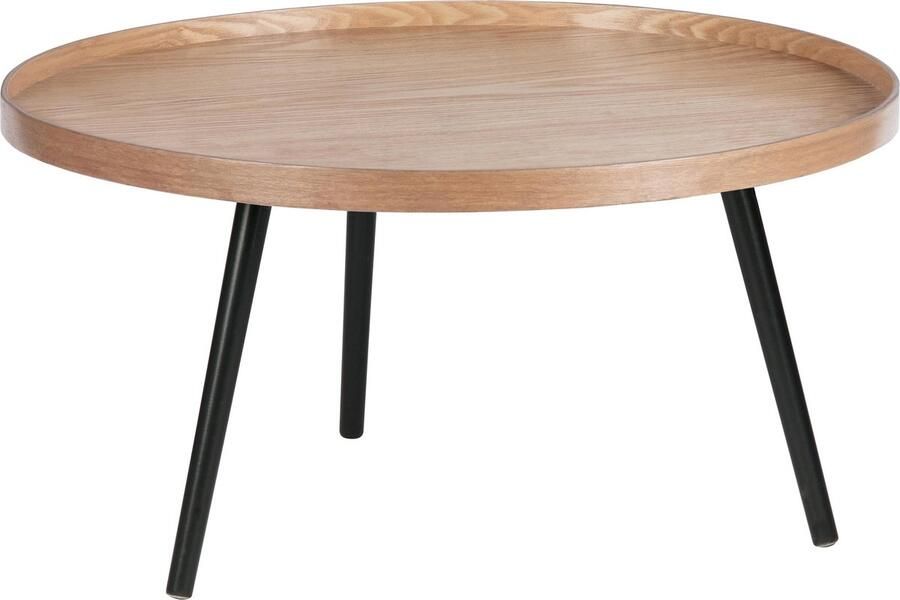 WOOOD | Mesa Bijzettafel Xl Hout Naturel 39xØ78 | Woonkamertafels | Bijzettafel