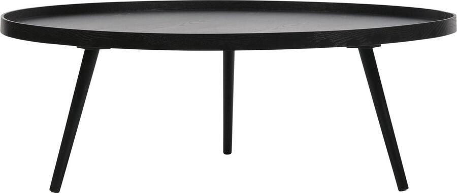 WOOOD | Mesa Bijzettafel Xxl Hout Zwart 36xØ100 | Woonkamertafels | Bijzettafel