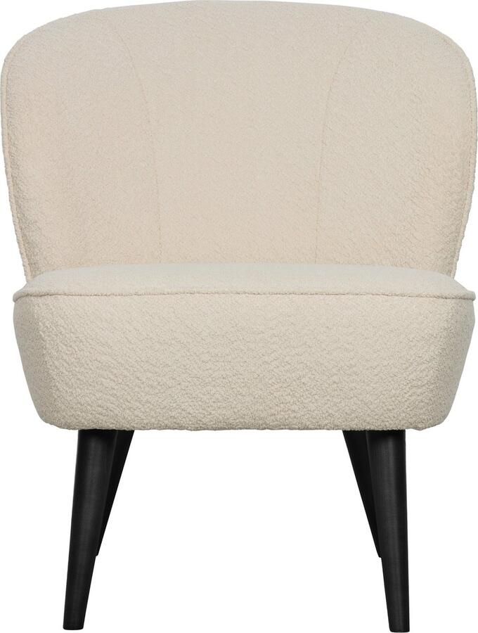 WOOOD Fauteuil Sara zacht gepolsterd 4-poots onderstel h 71 cm x b 59 cm
