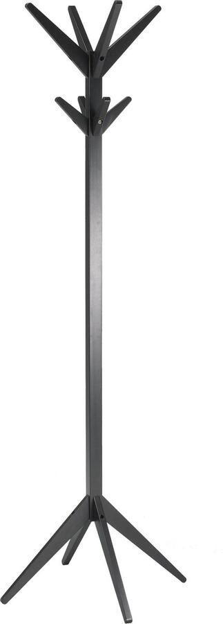 WOOOD Studio Staande Kapstok Berken Zwart 178x45x45
