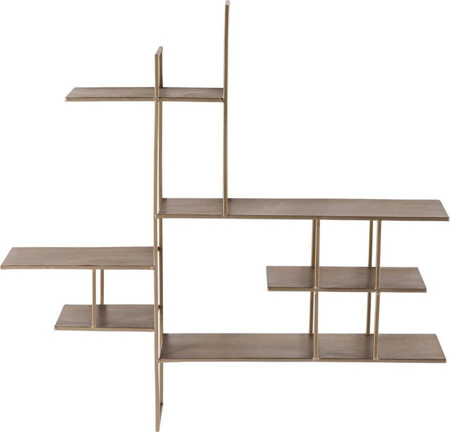 WOOOD Zach Wandkast Metaal Antique Grey 87x91x17