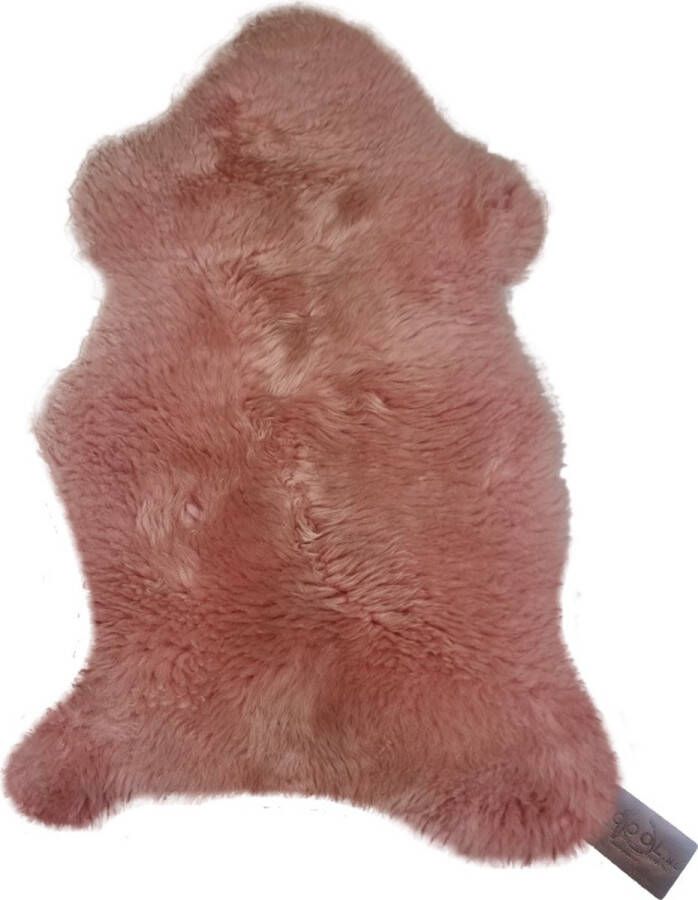 WOOOL Schapenvacht Roze Australisch XL (115cm) 100% ECO Kortharig Heerlijk Zacht Schapenvel