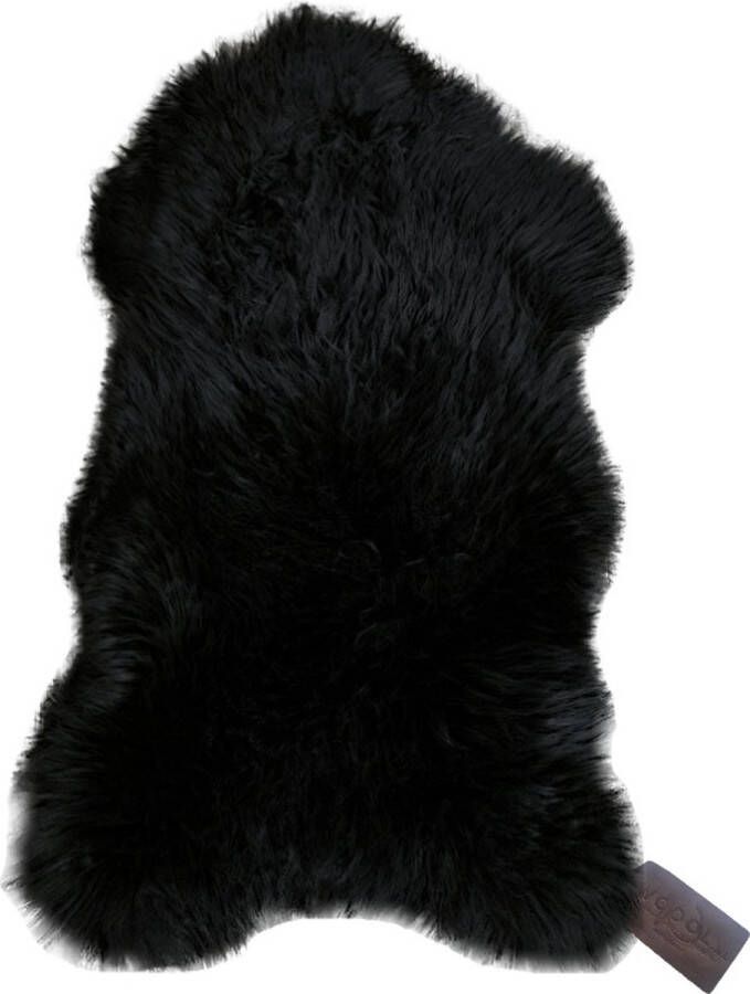 WOOOL Schapenvacht Zwart Australisch XL (115cm) 100% ECO Kortharig Heerlijk Zacht Schapenvel