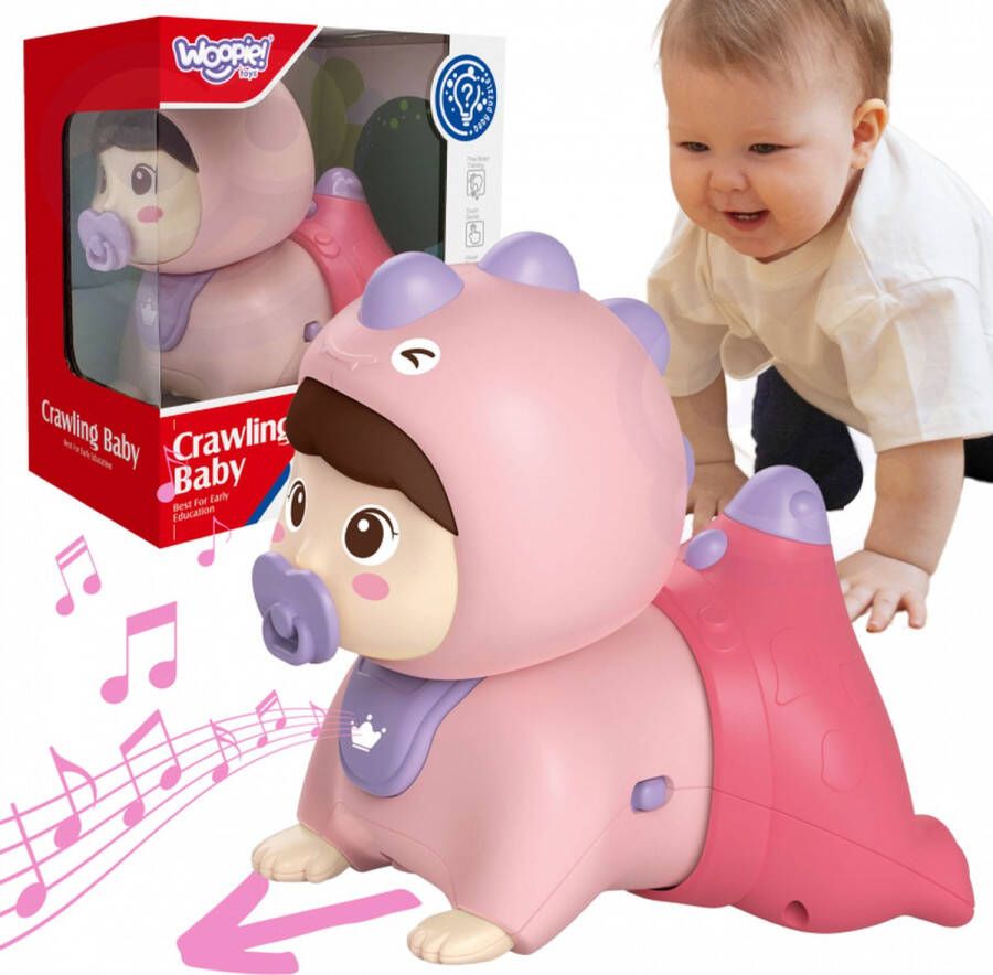 WOOPIE Interactieve baby beweeg trainer Baby speelgoed 6 maanden met muziek stimuleert bewegen