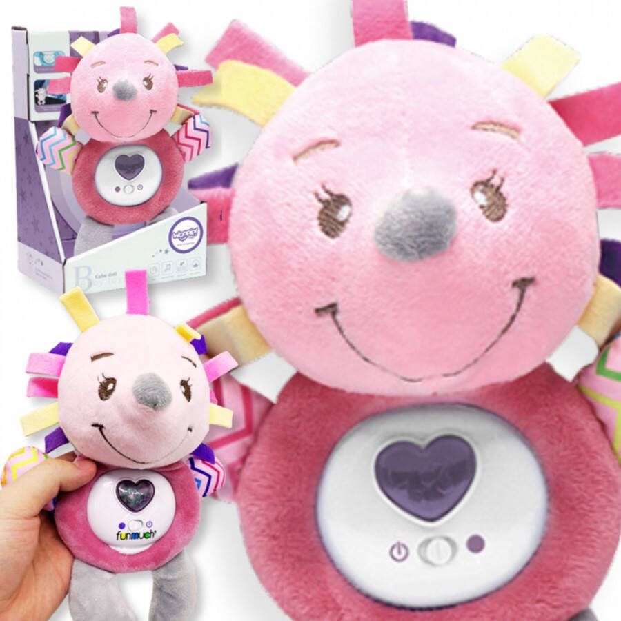 WOOPIE Interactieve knuffel voor baby's Licht geluid Egel Bijtring Sleeper