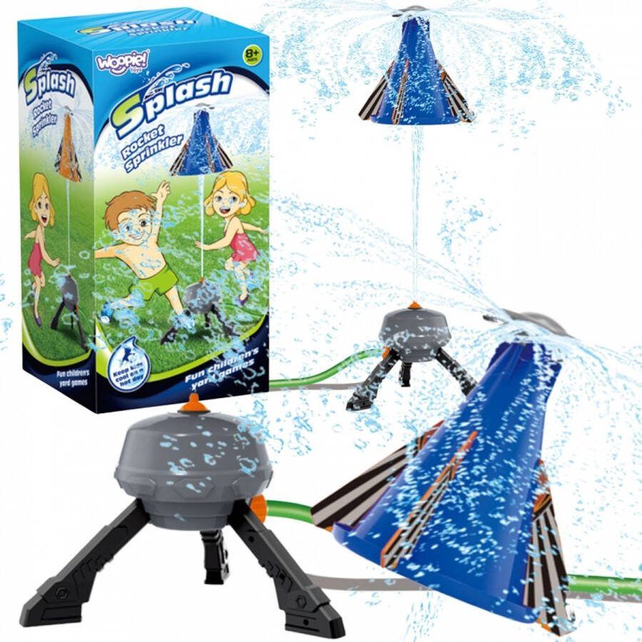 WOOPIE Waterspeelgoed Raket Speelgoed Watersproeier Waterspeelgoed voor in de tuin Raket lanceren met waterdruk
