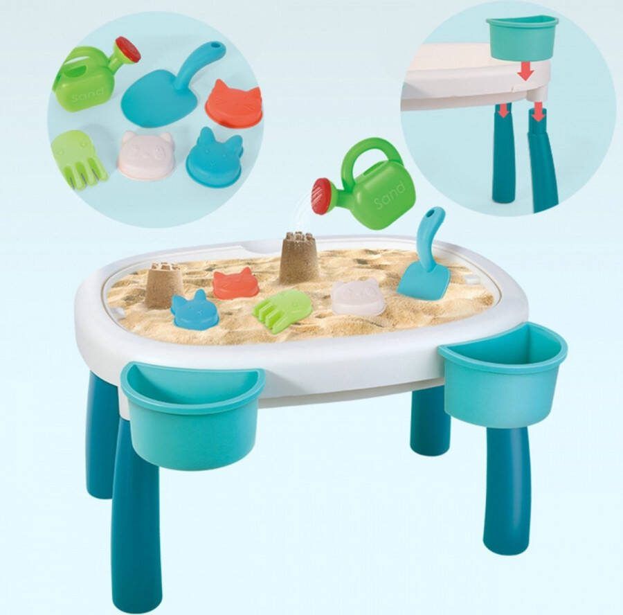 WOOPIE Watertafel 2in1 Zandbak water- en zandtafel Bestaande uit 7 onderdelen