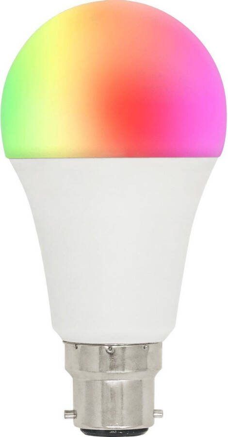 WOOX R4554 Smart B22 LED lamp RGB & warm wit powered by TUYA