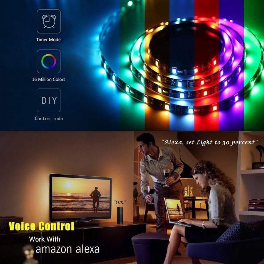 WOOX Slimme led strip 5M- Smart LED strip kit