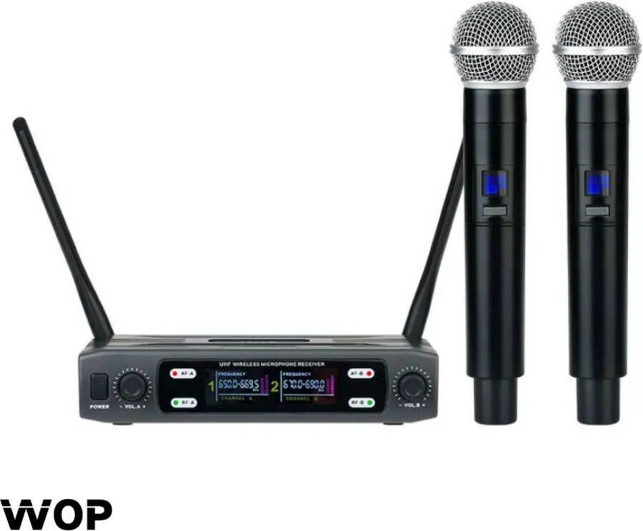 WOP Karaoke set voor volwassenen Karaokesets Karaoke microfoon Karaoke set met 2 microfoons Professioneel