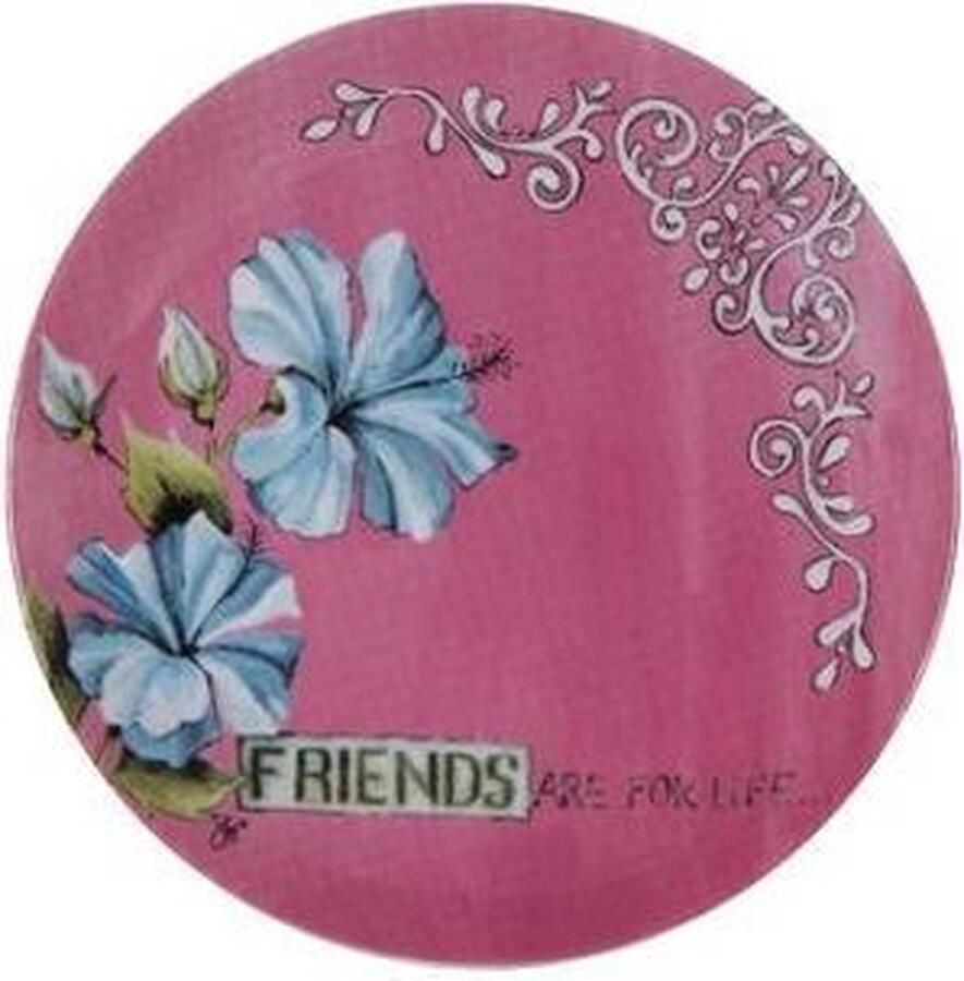 World of jet Enjoyable Pink Gebaksbordje- Roze 6 stuks Ø 16 cm Porselein