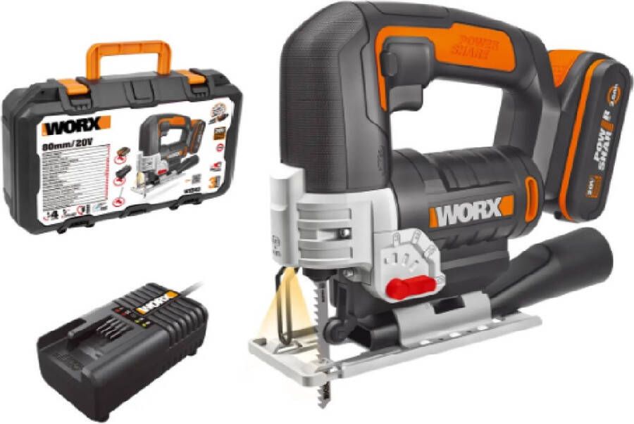 Worx Decoupeerzaag Wx543 20v (1 Accu)