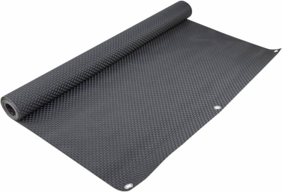 Wovar Balkonscherm 90 x 300 cm Rotan Look Balkondoek Antraciet 830 g m² Per Stuk Premium Schaduwdoeken