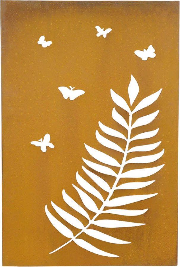 Wovar Cortenstaal Tuinscherm 900 x 600 mm Vlindertuin Per Stuk