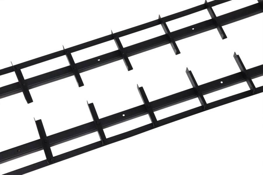 Wovar Flex Fence Draaibare Lamellen voor in de tuin Zwart RVS 220 cm (2x110cm) 2 stuks