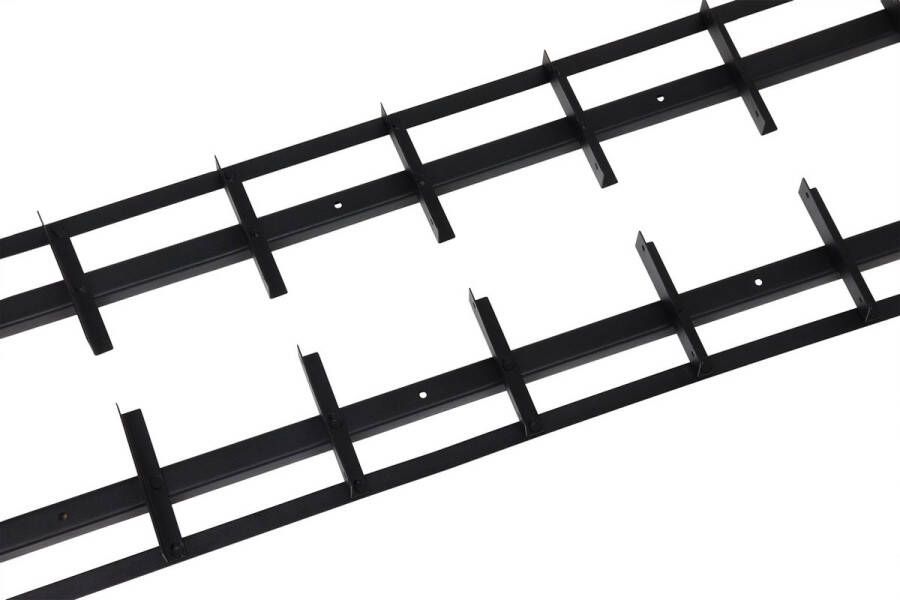 Wovar Flex Fence Draaibare Lamellen voor in de tuin Zwart RVS 50 cm 2 stuks