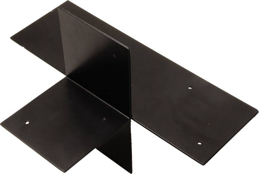 Wovar Pergola Hoekverbinding met Verlenging Zwart Gecoat voor 12 x 12 cm balken open model Per Stuk