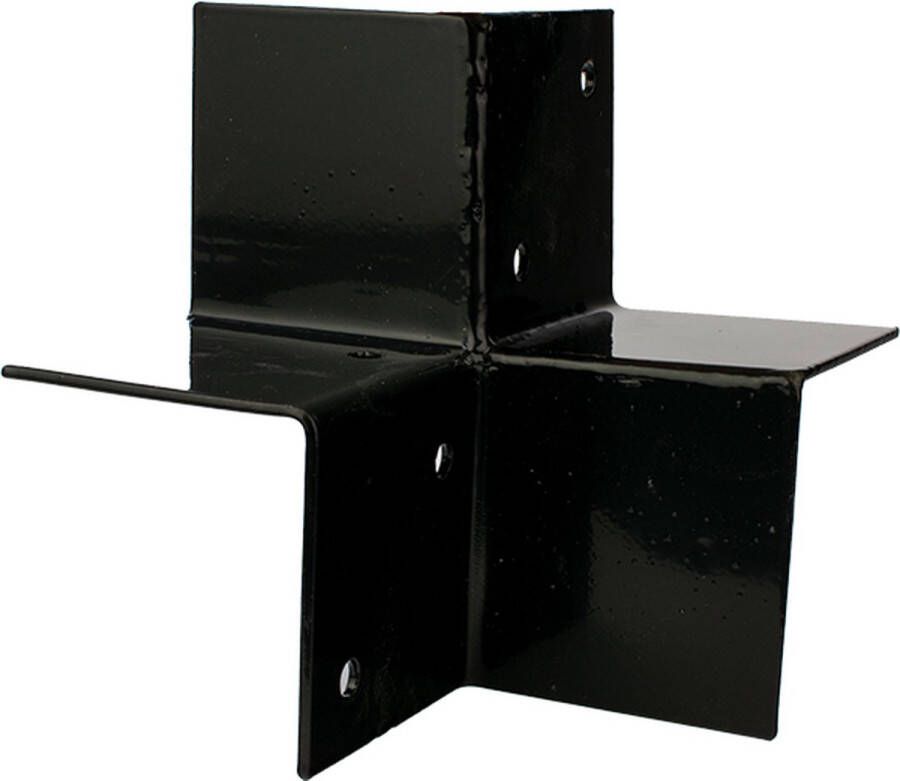 Wovar Pergola Hoekverbinding Zwart voor 9 x 9 cm balken met Bevestigingsmateriaal Per Stuk